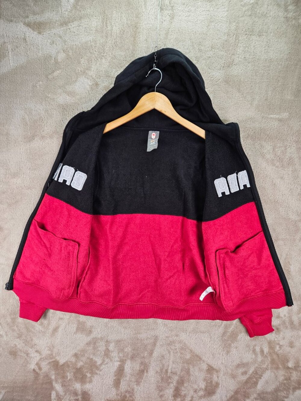 Hudson's Bay Canada Olympic Team Zip-up Hoodie Sweatshirt Spellout Logo Size S - Picture 5 of 10